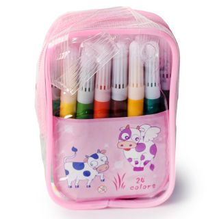 Bolso 24 Plumines Mini Escolares Delgados Estampado Vaca | 2 Bolsos | 101-24