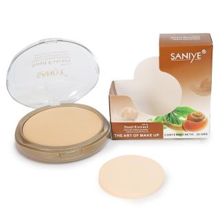 Maquillaje Facial Compacto En Estuche Ovalado Con Extractos De Caracol Y Aplicador 20 Gr | R1025