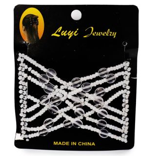 Peineta De Plástico Doble En Varios Colores Elástica Con Figuras Medida De 9 Cm | XQ-30-1348 Y-35