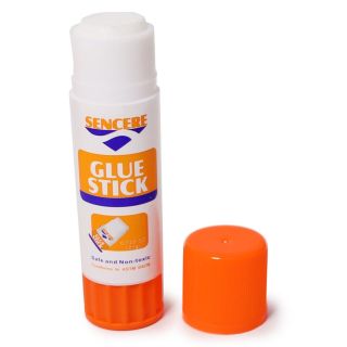 Pegamento Escolar Adhesivo Jumbo En Color Blanco Con Tapa Naranja De 21 Gr | Y-021