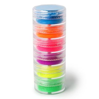 Sombras Para Ojos En Colores Neón De Fantasía En Cilindro Con 6 Pigmentos 7.8 Cm | HM26L-103