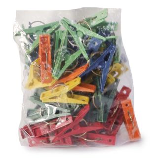 Bolsa con 50 Pinzas De Plástico Para Ropa Varios Colores De 5 Cm | RP