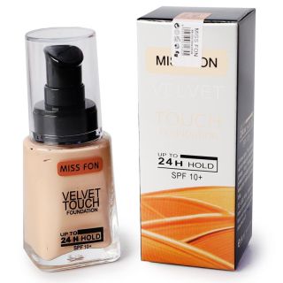 Maquillaje Facial Líquido Velvet En Envase De Vidrio Con Atomizador Tonos De 34 ml | HU-FD828