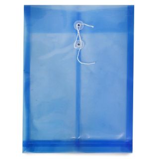 Folder De Plástico Grande Transparente vertical Con Cordón Colores De 35 x 25 Cm | UE-2010
