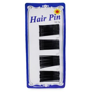 Pasadores Cabello Cartón Azul 48 Pasadores Cortos Negros Rectos | EIB-1264