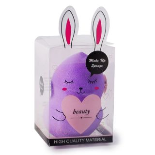 Esponja Aplicadora Suave Puff Suave Figuras En Caja Con Carita Y Orejitas Conejo 6 Cm | HM26J-199
