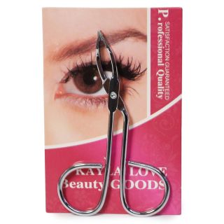 Depilador De Metal Mediano Plateado Con Punta ovalada Goods Blíster Rosa 8 Cm | G213-10G-77