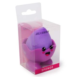 Esponja Aplicadora Para Maquillaje Grande Puff Con Base De Piecitos Colores 6.5 Cm | XQ-33-157