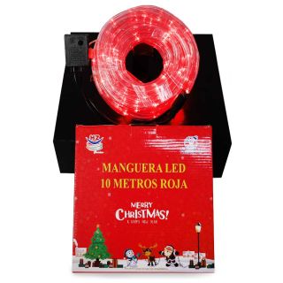 Serie Navideña De manguera Led Roja De 10 Mts Con Control | HZ8031RJ