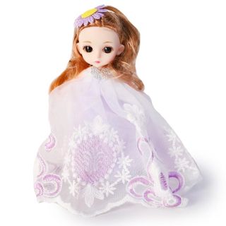 Llavero Grande En Forma De Muñeca Con Movimiento Y Vestido Varios Colores 19 Cm | ZXQ3717