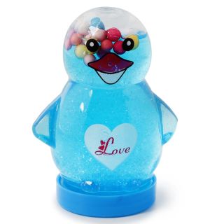 Slime Juguete Didáctico Chico En Bote De Pingüinos Colores Con Bolitas Unicel 7.5 Cm | TG-109-2