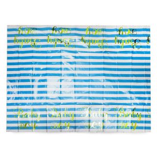 Mantel Decorativo Para Baby Shawer Estampado Lineas Rosas Y Azules De 183 x 137 Cm | M266-2C-45