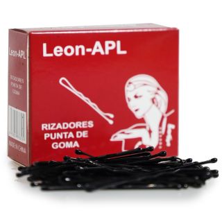 Pasadores De Metal Chicos En Color negro Ovalados Con Punta De Goma En Caja Marrón 6 Cm | ZXQ01129