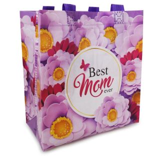 Bolsa Textil Chica Ecologica Estampado Flores Colores | 12 Bolsas | JA-Q-111