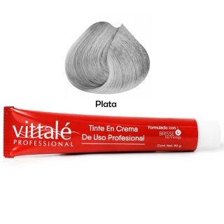 Tinte Para Cabello VITTALE En Tono Fantasía Plata Coloración intensa 90 Gr | Vittale