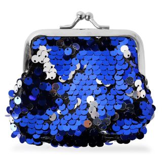 Monedero Mediano Rectangular De Tela Cubierto De Lentejuela Y Broche 9 Cm | ZXQ02313