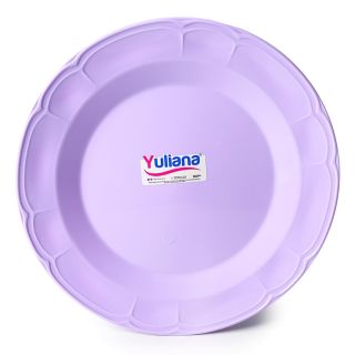 Plato Extendido Trinche Plástico Grande 11" Colores Pastel YULIANA De 27 x 2.5 Cm | MX-241P
