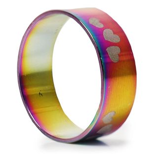 Anillo Acero Inoxidable En Colores Estampado Modelos Y Tamaños | SC-AK76