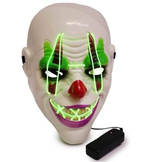 Máscara de Halloween En Forma De Payaso Con luces 29 Cm | KUN-W32