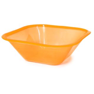 Plato Plástico Mediano Cuadrado Cerealero Translúcido De 15.6 x 5 Cm | LUCENA