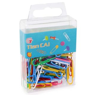 Clips Escolares De Colores Plastificados En Estuche | XH5993