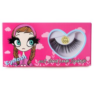 Pestañas Postizas Seminaturales Modelos En Caja Estampada Colores 11 Cm | GOD-1127