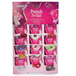 Planilla Con Decoraciones Para Uñas Hilos De Colores metalizados 35.5 Cm | 12A-28-1