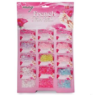 Decoraciones Para Uñas Piedra Angel Colores En Planilla De 35.5 Cm | 12A-6