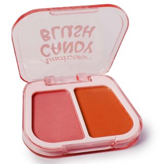 Rubor Facial Doble Tono Grabado De Larga Duración Estuche Ovalado 6.9 Cm | HU-HY918