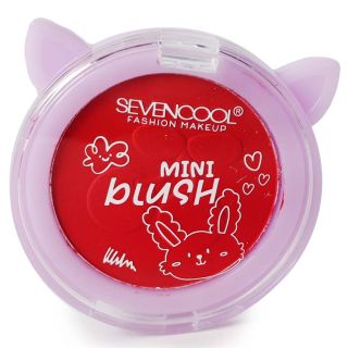 Rubor Facial En Polvo Compacto Estuche Morado Orejitas Tonos 5.5 Cm | HU-HY938
