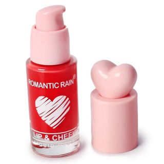 Rubor Facial En Envase De Vidrio Y Tapa En Forma De Corazón Rosa Tonos 11.5 Cm | MK-J-62 R1573