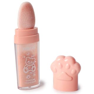 Iluminador Facial En Polvo Con Esponja Aplicadora Con Tapa Grabada Huella 10.8 Cm | H31 MK-P-70