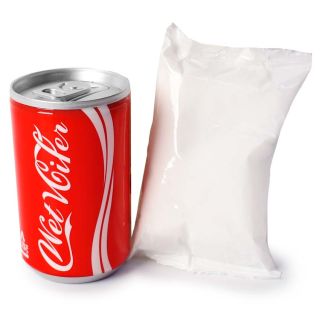 Toallitas Húmedas Hidratantes Multiusos En Lata De Plástico Estampada Refrescos 8.4 Cm | Y-250-16