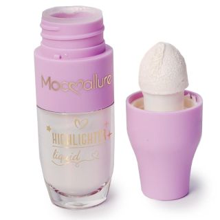 Iluminador Facial Líquido En Envase Morado Con Esponja Aplicadora Suave 8.8 Cm | HGG-959