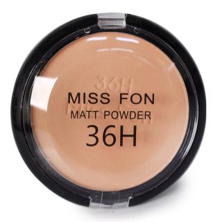 Maquillaje Facial Compacto Mate En Estuche Circular Tonos De Larga Duración 36H 6.8 Cm | MK-A-133