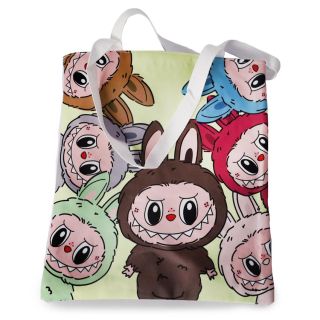 Bolsa De Asa Grande Gruesa De Tela Estampada Labubus Reforzada De 37 x 32 Cm | KUN-3339