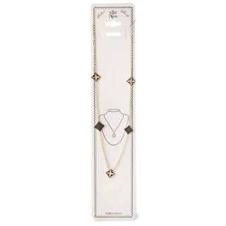 Collar Delgado De Acero Inoxidable En Color Dorado Con Línea De Dijes Modelos 19.5 Cm | MK-W-61