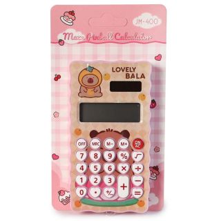 Calculadora Escolar Chica Digital Con Recarga Solar Estampada Capibara Y Juego 12 Cm | JM-400