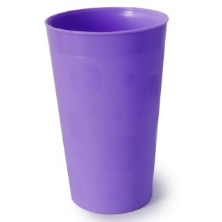 Vaso De Plástico Grande En Varios Colores Mate Grabado Burbujas Lunetas De 14.5 Cm | LS