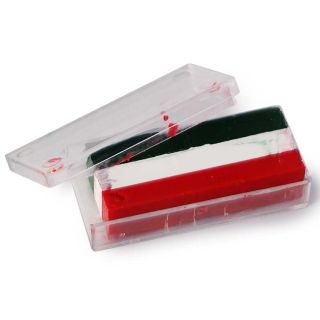 Gis Tricolor Maquillaje Facial Chico Con Los Colores De La Bandera Méxicana 4 Cm | R245F-2