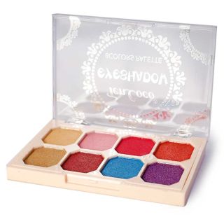 Sombra Para Ojos En Estuche Rectangular Con 8 Tonos Metalizados Letras Cobre 9.8 Cm | HU-HY-294