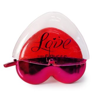 Rubor Facial En Barra Con Tonos Intensos En Estuche Corazón Metalizado De 6 Cm | HU-KH2001