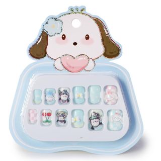 Uñas Postizas Infantiles Chicas Cuadradas Ovaladas Estampado Y Figuras De Acrílico Blíster 11 Cm | HU-ZJ966