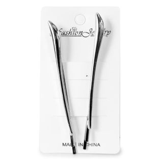 Pasadores Grandes De Metal En Color Plateado Con Figura En Cartón Con 2 Piezas De 7 Cm | ZXQ03945