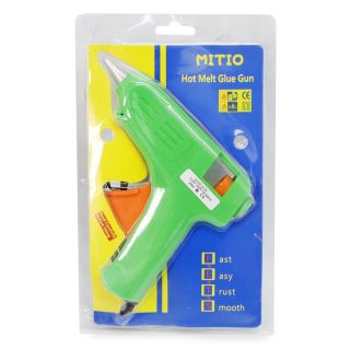 Pistola Para Silicón Grande De Plástico Ovalada Varios Colores Mate Eléctrica 19 Cm | JL300