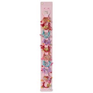 Coleteros Chicos Delgados Con Oso De Acrílico Y Perla Caramelo En Blíster 10 Piezas 45 Cm | M143#1A-2