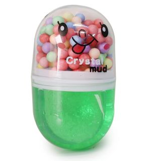 Slime Juguete Didáctico Chico En Cápsula Carita De Colores Con Bolitas Unicel 7 Cm | TG-02