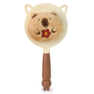 Espejo Grande De Plástico En Color Café Figura Y Peluche De Capibara Modelos De 22 Cm | HU-JZ2020