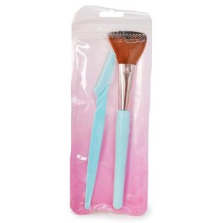 Perfilador Y Brocha Grandes De colores Mango De Plástico En Bolsa Rosa 19 Cm | G195-19H-105