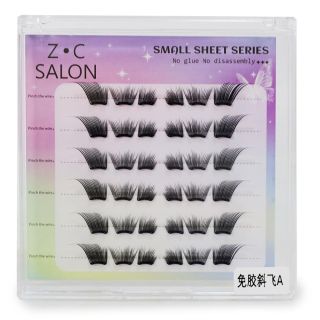 Pestañas postizas Seminaturales En Grupos De 4 Gruesas En Estuche 10.3 Cm | WME0006